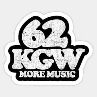 620 AM KGW Portland, OR  / Defunct Rock Radio Station Sticker